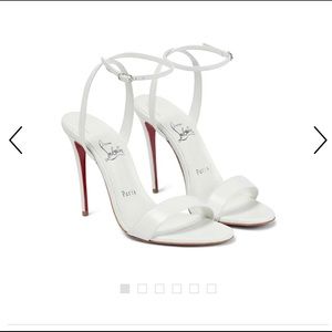 ISO Christian Louboutin White Loubigirl size 40.